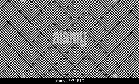 Trending moderne nahtlose Linie Kreis Form Muster schwarz und weiß- für Hintergrund Tapete abstrakte Kunst Illustration Stoff Design - Vektor Stock Vektor