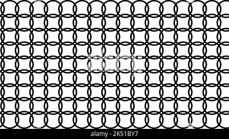 Trending moderne nahtlose Linie Kreis Form Muster schwarz und weiß- für Hintergrund Tapete abstrakte Kunst Illustration Stoff Design - Vektor Stock Vektor