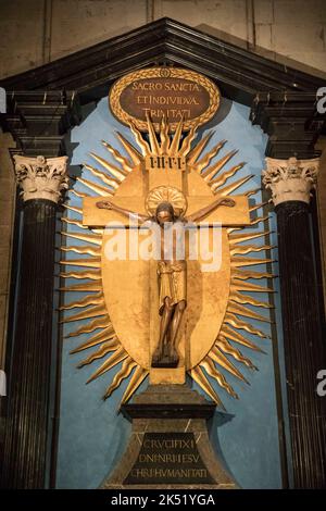 Das Gero-Kreuz im Dom, Köln, Deutschland. Das Gero-Kreuz (Gero Crucifix), um 965-970, ist der älteste große Kruzifix Stockfoto