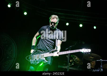 Der Halo-Effekt im Konzert al Fabrique di Milano. Foto di Davide Merli pro www.rockon.it Stockfoto