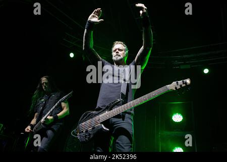 Der Halo-Effekt im Konzert al Fabrique di Milano. Foto di Davide Merli pro www.rockon.it Stockfoto