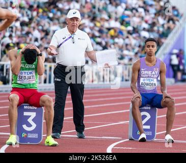 Djamel Sedjati aus Algerien, der am 21.. Juli 2 bei den Leichtathletik