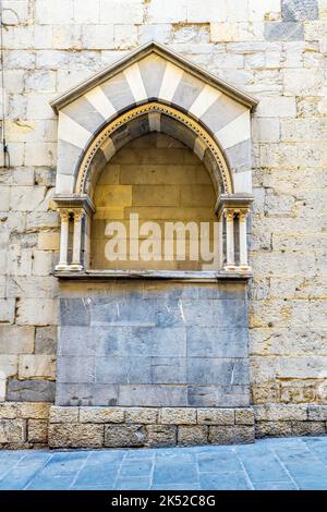 Kathedrale von Genua oder Kathedrale von St. Lawrence, Genua. Genua ist die Hauptstadt der Region Ligurien, Italien. Stockfoto