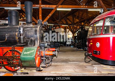 Eisenbahnmuseum, Bayerisch Eisenstein, Deutschland Stockfoto