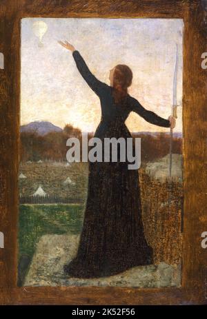 Pierre Puvis de Chavannes - der Ballon - 1870 Stockfoto