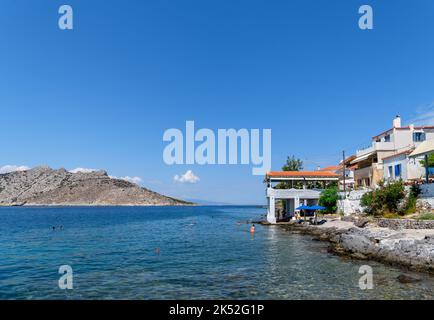 Perdika, Ägina, Saronische Inseln, Griechenland Stockfoto
