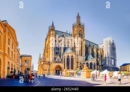 Kathedrale von Metz, Grand Est, Frankreich Stockfoto