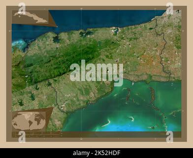 Artemisa, Provinz Kuba. Satellitenkarte mit niedriger Auflösung ...