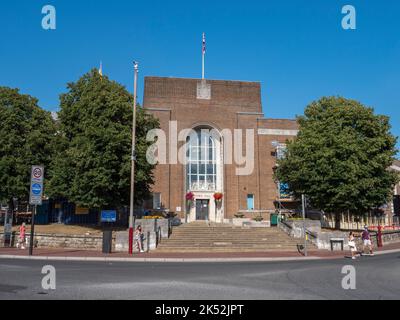 Das Rathaus in Royal Tunbridge Wells, Kent, Großbritannien. Stockfoto