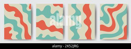 Uhrwerk Poster Retro Hintergrund wirbeln. Psychedelischer Druck. Vintage-Hintergrund Stock Vektor