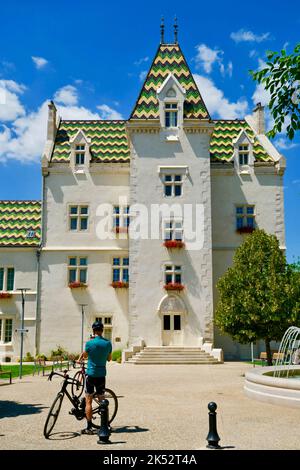 Frankreich, Cote d'Or, Burgund Klimazonen, die von der UNESCO zum Weltkulturerbe erklärt wurden, Route des Grands Crus, Cote de Beaune, Meursault, Rathaus Stockfoto