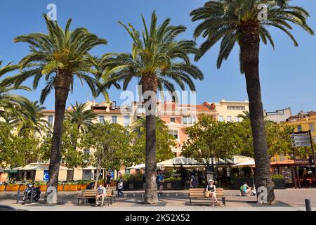 Frankreich, Pyrenäen Orientales, Perpignan, Place François Arago Stockfoto