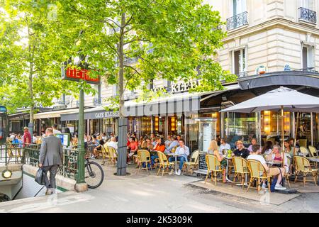 Frankreich, Paris, Place du Trocadero, Café Kléber, Terrasse Stockfoto