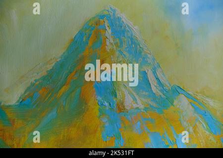 Abstrakte Ölfarbe Textur auf Leinwand Hintergrund Stockfoto