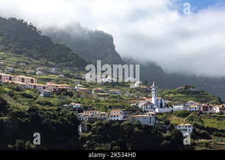 Portugal, Insel Madeira, das Dorf Faial Stockfoto