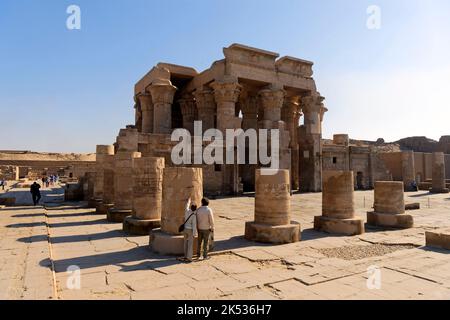 Ägypten, Oberägypten, Niltal, Kom Ombo Tempel Stockfoto