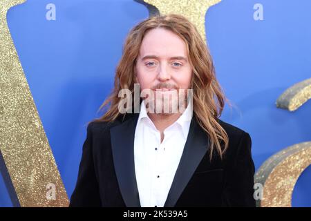 Tim Minchin, Schauspieler und Filmemacher nehmen an der Weltpremiere von Roald Dahls Matilda the Musical Teil, die von Sony Picters in Kinos in ganz Großbritannien und in Großbritannien veröffentlicht wurde Stockfoto