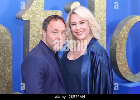 Stephen Graham, Schauspieler und Filmemacher nehmen an der Weltpremiere von Roald Dahls Matilda the Musical Teil, die von Sony Pictures in Kinos in ganz Großbritannien veröffentlicht wurde Stockfoto