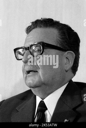 Salvador Allende, chilenischer Politiker, Präsident, Mai 1973 Stockfoto