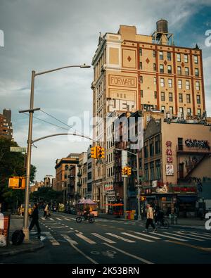 East Broadway in der Lower East Side, Manhattan, New York Stockfoto