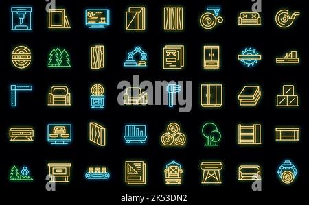 Courage-Symbole setzen einen Umrissvektor. Riskieren Sie Abenteuer. Life Challenge Vektor Neon Stock Vektor