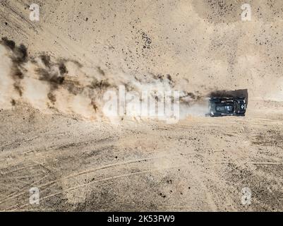 Marokko - 05/10/2022, 206 PRZYGONSKI Jakub (pol), MONLEON HERNANDEZ Armand (SPA), Orlen Team, X-RAID Mini John Cooper Works Buggy, Auto, FIA W2RC, Aktion während der Etappe 4 der Rallye du Maroc 2022, 3. Runde der FIA World Rally-RAID Championship 2022, am 5. Oktober, 2022 zwischen Laayoune und Tan Tan, in Marokko - Foto Frédéric Le Floc'h / DPPI Stockfoto