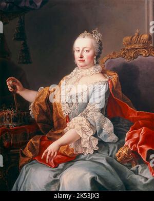 Maria Theresia Walburga Amalia Christina (1717 – 1780) Herrscherin der Habsburger von 1740 bis 1780 Stockfoto