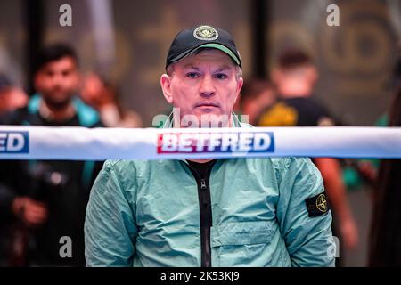 LONDON, GROSSBRITANNIEN. 05. Oktober 2022. Ricky Hatton präsentiert am Mittwoch, den 05. Oktober 2022 in LONDON, DAS Undercard Media Workout von Chris Eubank Jr gegen Conor Benn. Kredit: Taka G Wu/Alamy Live Nachrichten Stockfoto