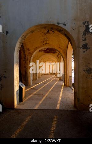 Küstenweg an der katalanischen Costa Brava in der Stadt S'agaro Stockfoto