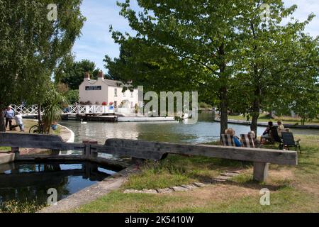 Saul Junction, wo der Gloucester & Sharpness Canal auf den Stroudwater Canal trifft, Gloucestshire, England Stockfoto