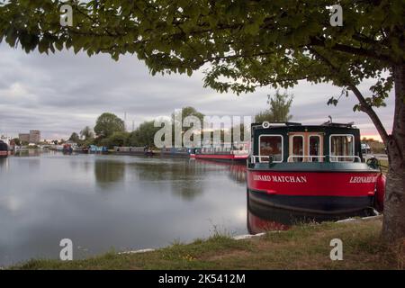 Saul Junction, wo der Gloucester & Sharpness Canal auf den Stroudwater Canal trifft, Gloucestshire, England Stockfoto