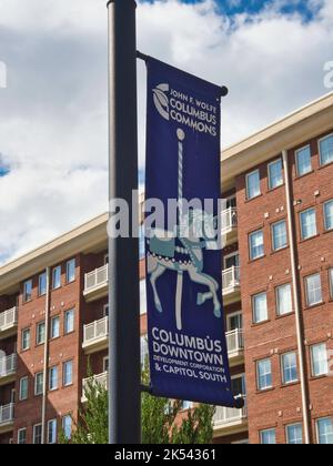 Columbus Commons in der Innenstadt von Columbus, Ohio, USA Stockfoto