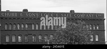 Chubb & Sons, Lock & Safe Company Ltd, Wolverhampton, West Midlands, England, Großbritannien Stockfoto