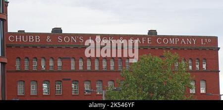 Chubb & Sons, Lock & Safe Company Ltd, Wolverhampton, West Midlands, England, Großbritannien Stockfoto