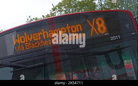 Wolverhampton City Bus Station und Interchange, Wolverhampton, West Midlands, England, Großbritannien, WV1 1LD Stockfoto