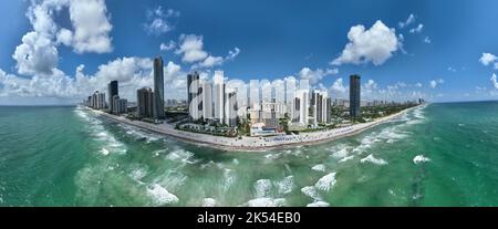 Luftaufnahme des Sunny Isles Beach in Aventura, Miami, Florida Stockfoto