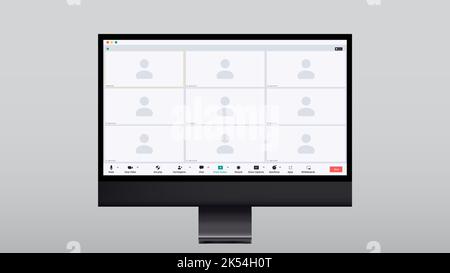 Flache Abbildung auf weißem Hintergrund. Flache Vektorgrafik. Computerschnittstelle. Webbanner. Vektorgrafik. Anrufsymbol. Vektorgrafik Stock Vektor
