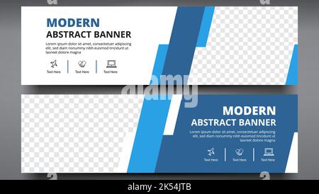 Web-Banner Vorlage Layout Design einfarbig Stock Vektor