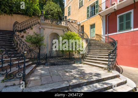 Schöner Anblick in Bastia Zitadelle an einem sonnigen Sommertag. Corse, Frankreich. Stockfoto