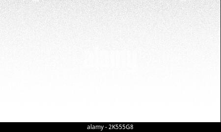 Gradient mit Kornversteiftung. Verblasste stochastische Dotwork-Textur. Zufälliges Grunge Noise Background. Schwarze Punkte, Flecken oder Partikel Tapete. Halbton Stock Vektor