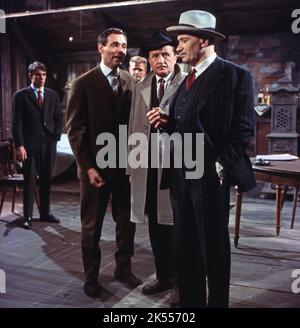 Bedure, falsch verbunden, Fernsehfilm, Deutschland 1962, Regie: Paul Verhoeven, Darsteller: Joachim Brennecke (?), Siegfried Lowitz, -?- Stockfoto