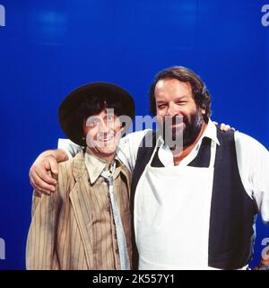 Disco, Musiksendung, Deutschland 1971 - 1982, Moderation Ilja Richter mit Schauspieler Bud Spencer, Deutschland 1978. Stockfoto