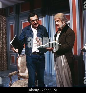 Don Pasquale, Oper von Gaetano Donizetti, Deutschland 1972, Regisseur Axel Corti mit Darsteller Oskar Czerwenka Stockfoto