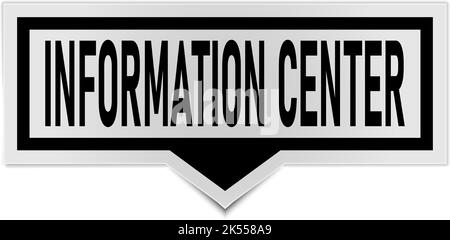 Informations-Center-Tag-Banner gesetzt. Support-Service-Zeichen. FAQ-Informationssymbol. Benötigen Sie Hilfe beim Aufkleben des Banners für das Farbband. Rotes Verkaufsetikett. Vektor Stock Vektor