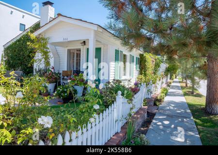 Charmantes Cottage House in Newport Beach, Kalifornien Stockfoto