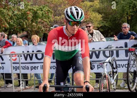 Attila Valter, Team Groupama-FDJ während der Tre Valli Varesine, Street Cycling in Busto Arsizio/Varese, Italien, Oktober 04 2022 Stockfoto