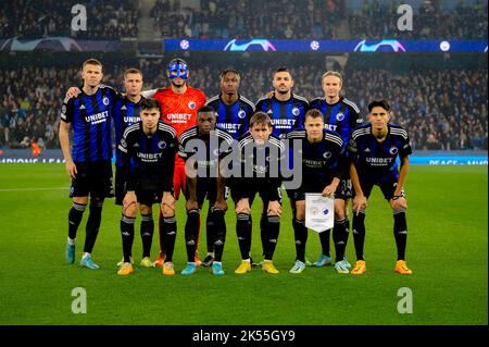 Manchester, Großbritannien. 05. Oktober 2022. Der Start-11 des FC Kopenhagen für das UEFA Champions League-Spiel zwischen Manchester City und dem FC Kopenhagen im Etihad Stadium in Manchester. (Foto: Gonzales Photo/Alamy Live News Stockfoto