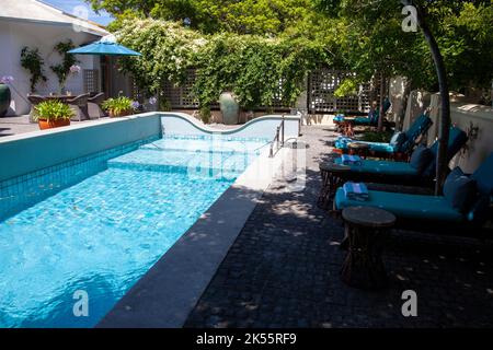 Hout Bay Manor Hotel Pool, in Kapstadt - Südafrika Stockfoto