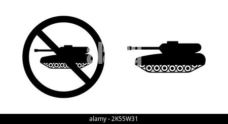 Symbol Tank einfaches Design Stock Vektor