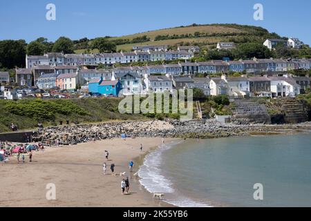 Dolau Strand auch bekannt als Traeth y Dolau New Quay Ceredigion Wales Stockfoto